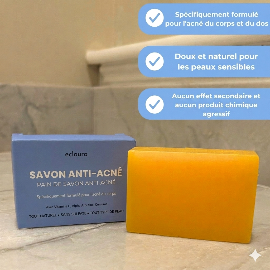 Ecloura™ - Savon anti-acné du dos