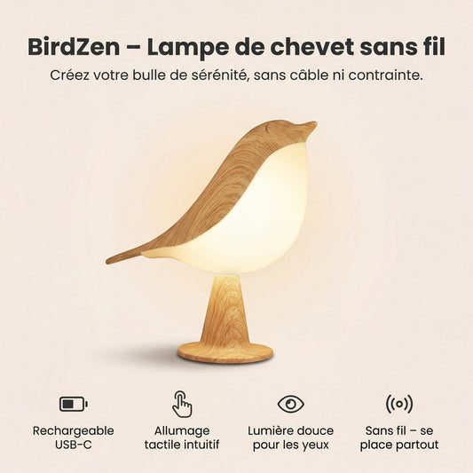 BirdZen - Lampe de Chevet