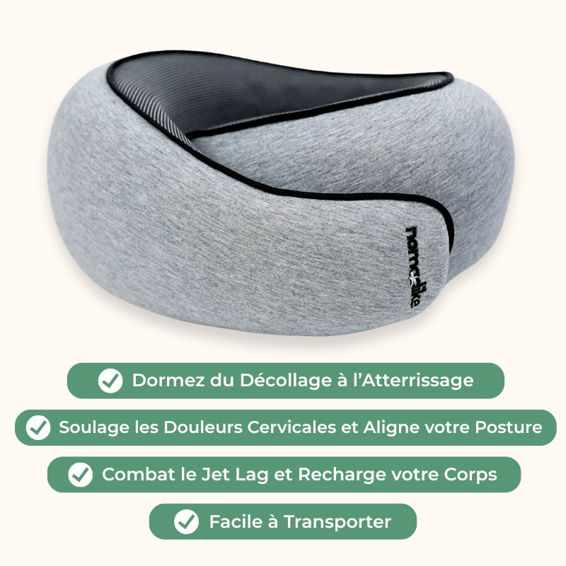 NOMAREST™ | Le Seul Coussin pour Arriver Frais Dès le Jour 0