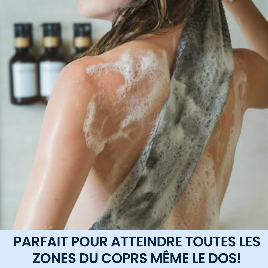 Serviette de Douche Exfoliante Purifiante Antibactérienne