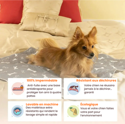 Tapis hygiénique, absorbant et lavable pour chiens et chiots