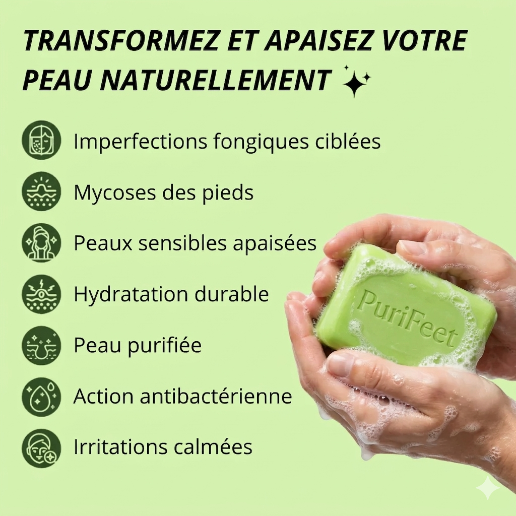 PuriFeet® Savon Purifiant Antifongique