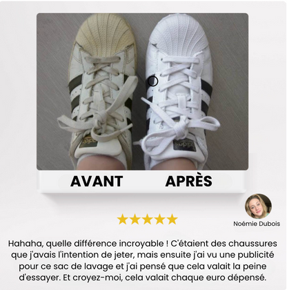 Sac de lavage conçu pour les chaussures