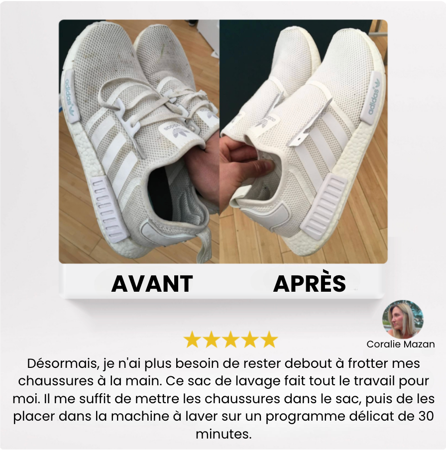 Sac de lavage conçu pour les chaussures