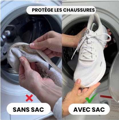 Sac de lavage conçu pour les chaussures