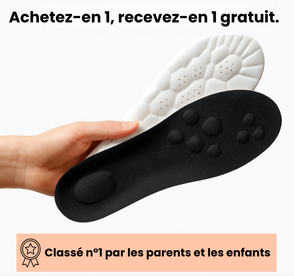 OrthoJunior™ - Semelle orthopédique pour enfants souffrant de douleurs