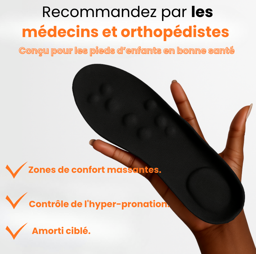 OrthoJunior™ - Semelle orthopédique pour enfants souffrant de douleurs