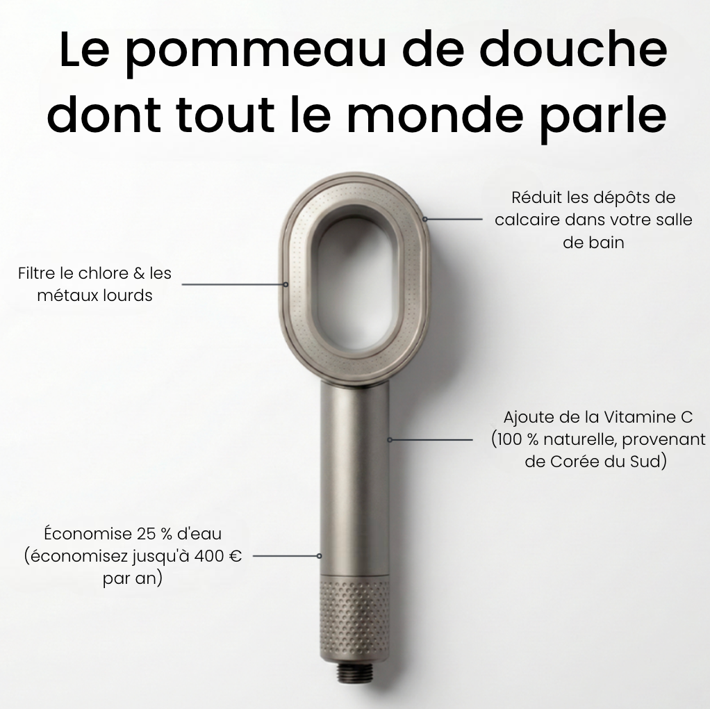 Pommeau de douche filtrant Klense
