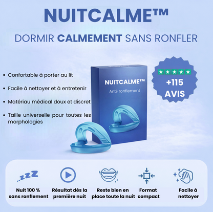 NUITCALME™ Des nuits paisibles, sans tracas