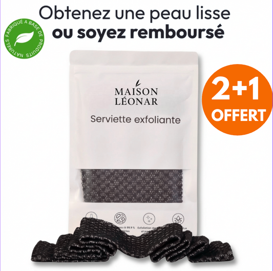 Serviette de Douche Exfoliante Purifiante Antibactérienne