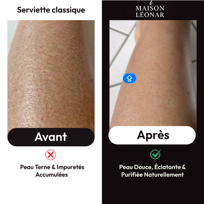 Serviette de Douche Exfoliante Purifiante Antibactérienne