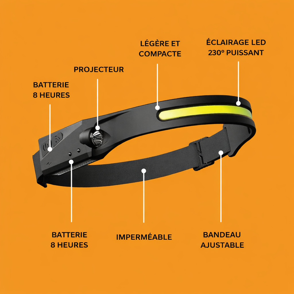 LUMILIGHT - Lampe frontale LED