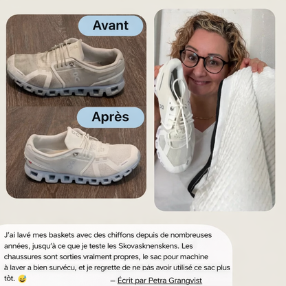 Sac de lavage conçu pour les chaussures