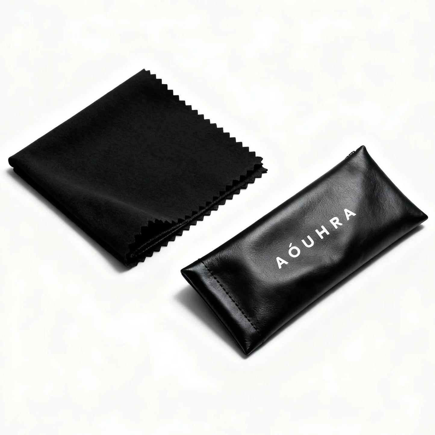 Étui à lunettes et chiffon de nettoyage Aóuhra®
