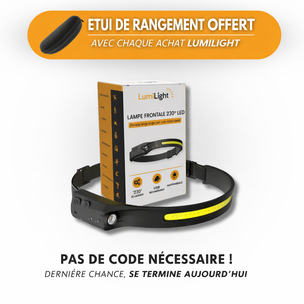 LUMILIGHT - Lampe frontale LED