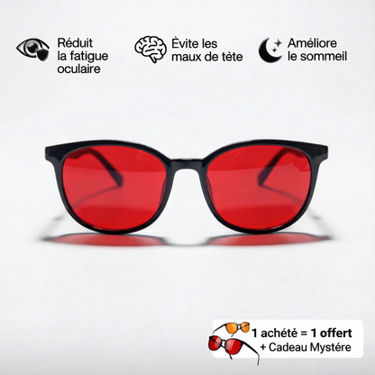 Lunettes anti-lumière bleue Flow State™ unisexes à verres rouges